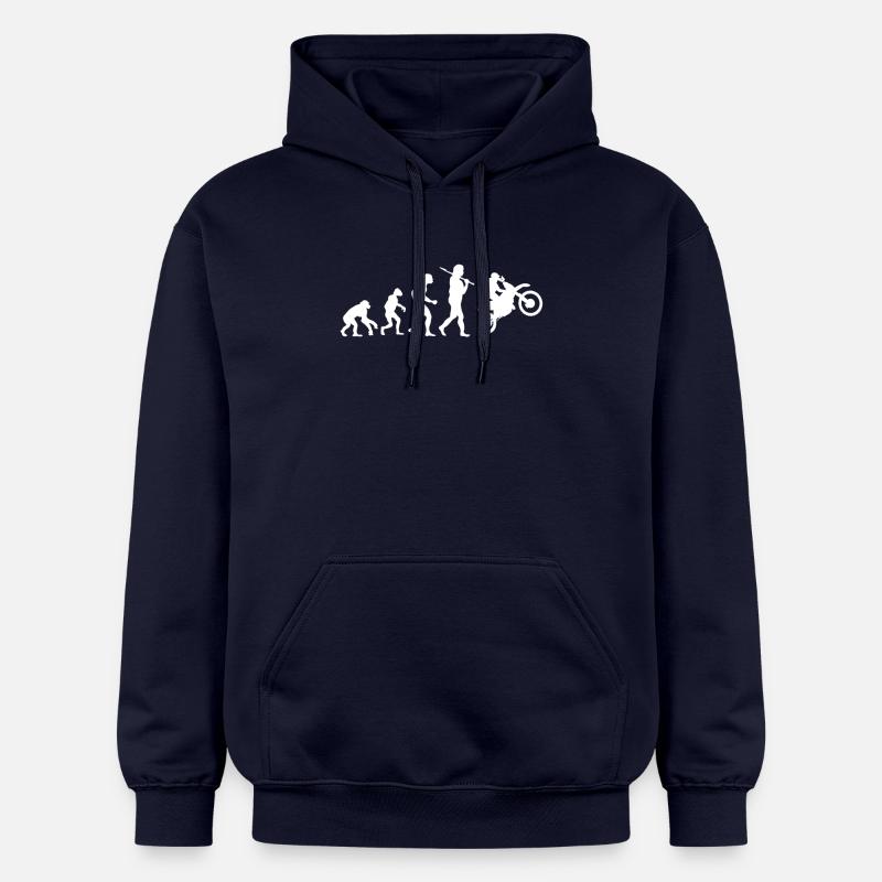 Evolution Motocross - Sweat à capuche Softstyle® Gildan Unisexe - bleu marine