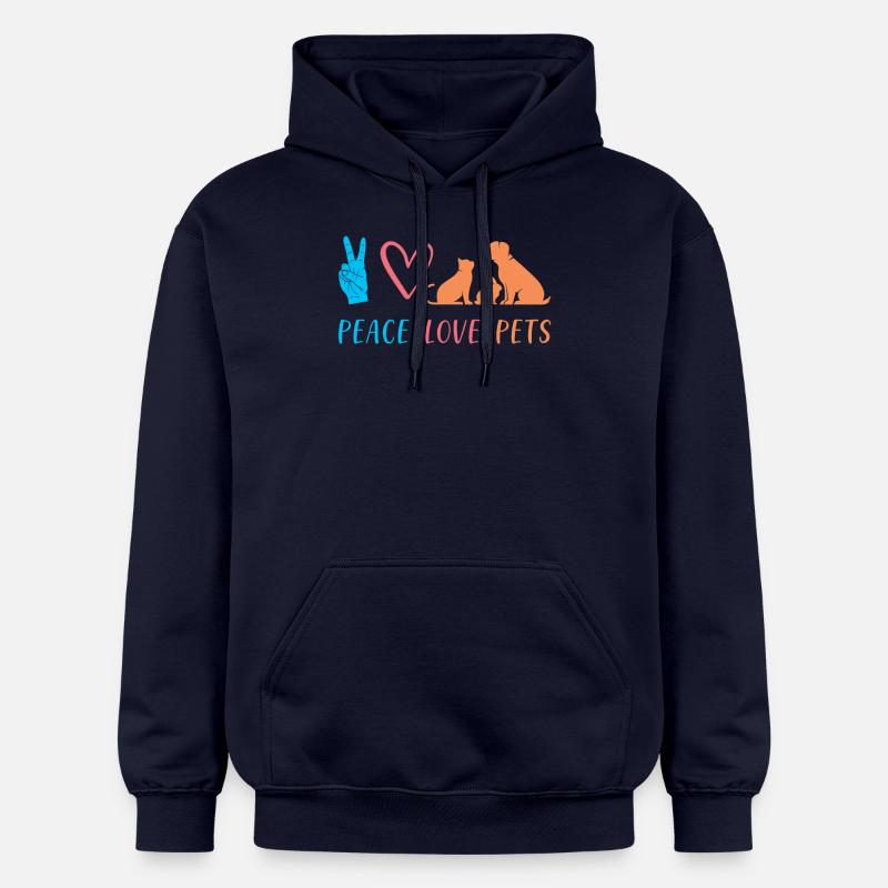 Animaux Animaux De compagnie Amour - Sweat à capuche Softstyle® Gildan Unisexe - bleu marine
