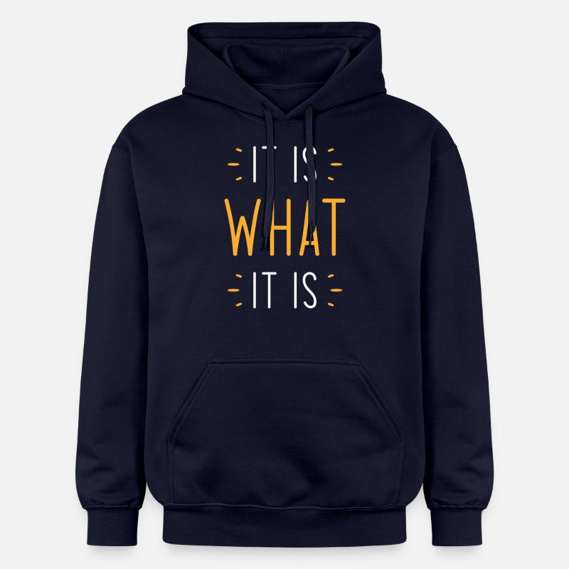 C’est ce que c’est - Sweat à capuche Softstyle® Gildan Unisexe - bleu marine