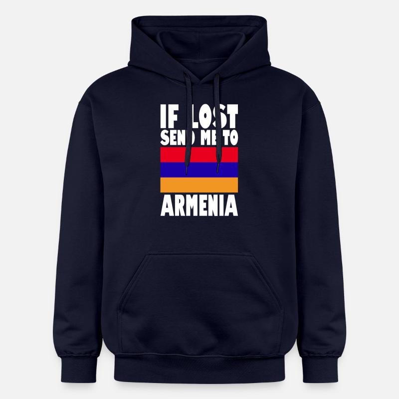 Drapeau de l’Arménie - Sweat à capuche Softstyle® Gildan Unisexe - bleu marine