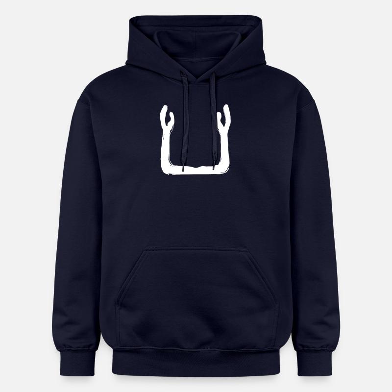 Egypte Symbole Ancien Ka - Sweat à capuche Softstyle® Gildan Unisexe - bleu marine