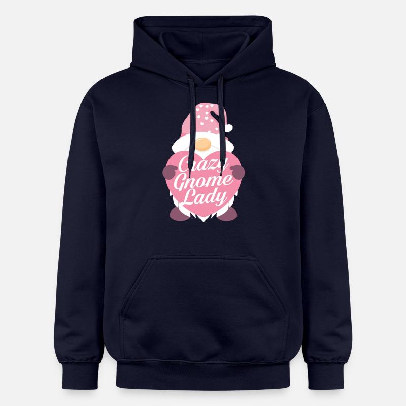 Dame Gnome folle - Sweat à capuche Softstyle® Gildan Unisexe - bleu marine