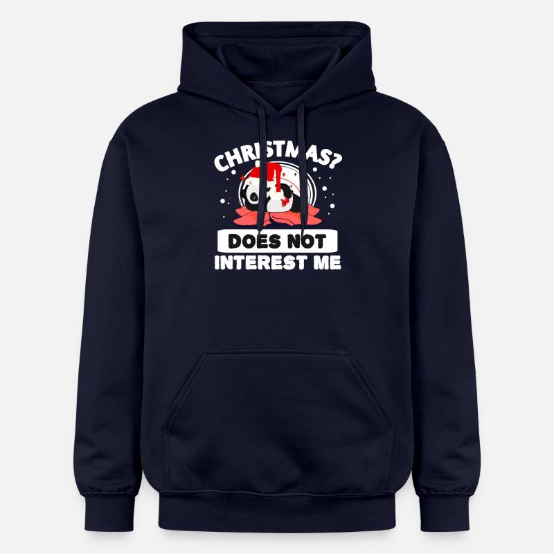Je n’aime pas Noël - Sweat à capuche Softstyle® Gildan Unisexe - bleu marine