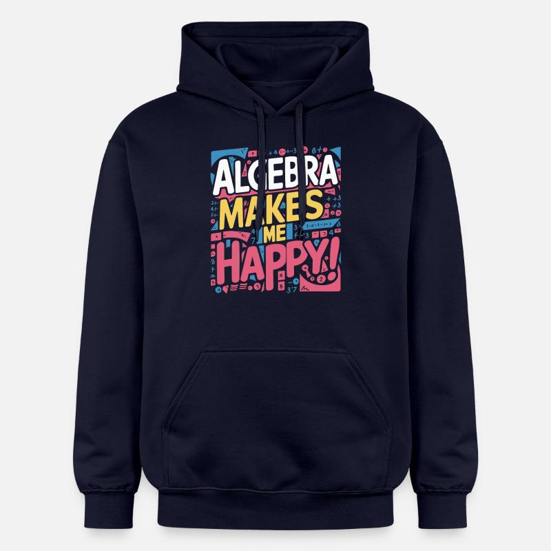 L’ALGÈBRE ME REND HEUREUX - Sweat à capuche Softstyle® Gildan Unisexe - bleu marine