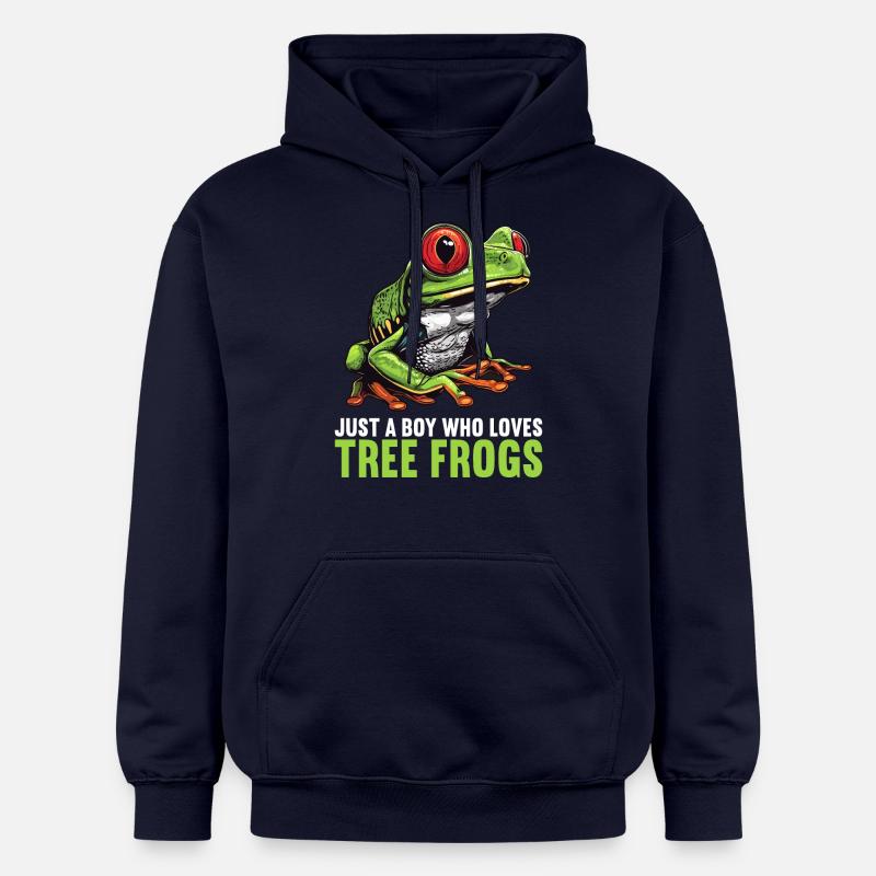Rainette Baumfrösche Baumfrosch - Sweat à capuche Softstyle® Gildan Unisexe - bleu marine