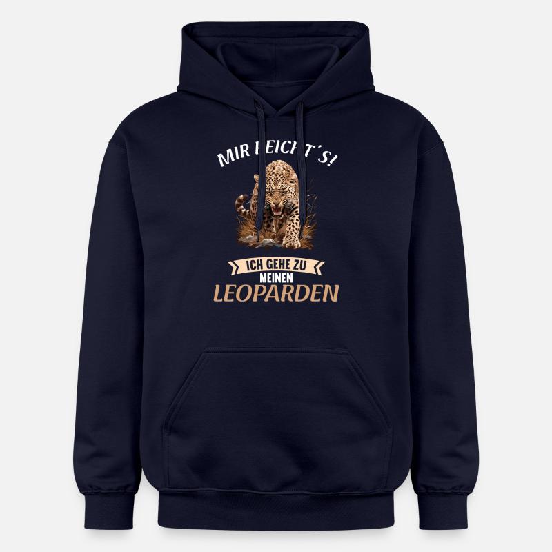 Léopard léopard - Sweat à capuche Softstyle® Gildan Unisexe - bleu marine