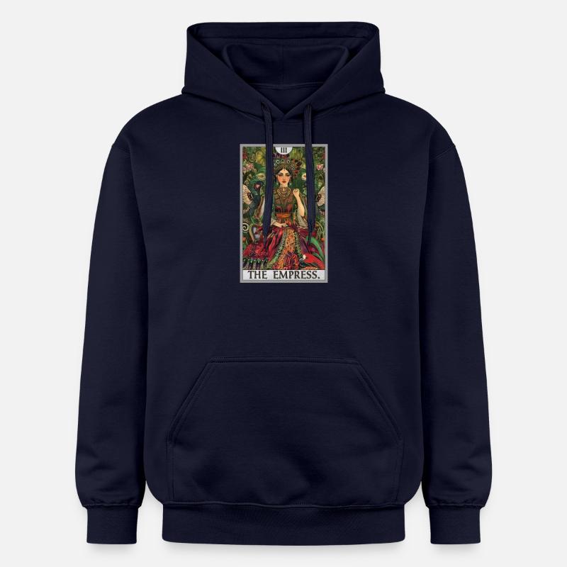 Carte de tarot L’impératrice L’impératrice - Sweat à capuche Softstyle® Gildan Unisexe - bleu marine