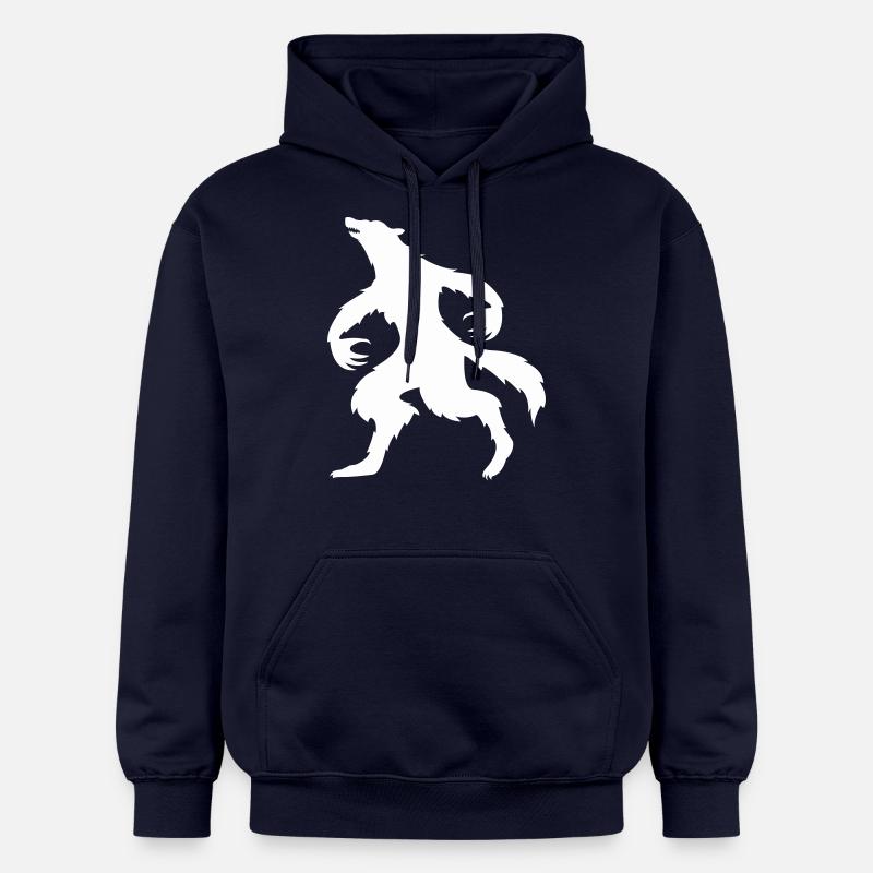Loup-garou 1 - Sweat à capuche Softstyle® Gildan Unisexe - bleu marine