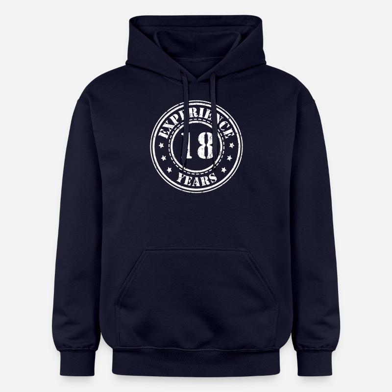 18 ans d'expérience - Sweat à capuche Softstyle® Gildan Unisexe - bleu marine