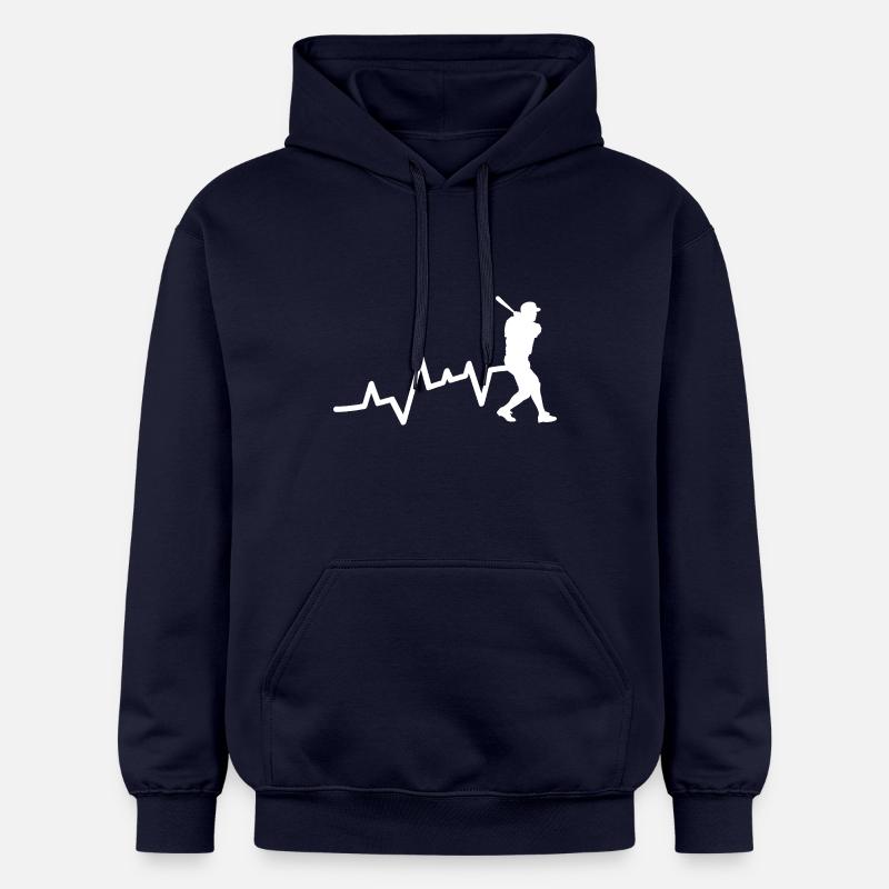 Baseballspieler Evolution Baseball - Gildan Unisex Softstyle® Midweight Hoodie - Navy
