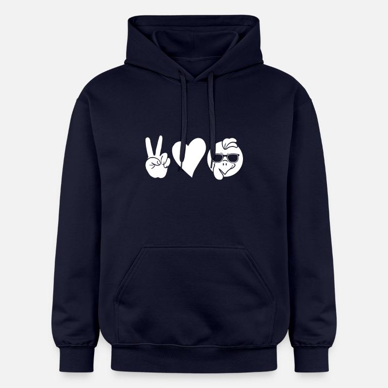 Poulets Coq Dinde - Sweat à capuche Softstyle® Gildan Unisexe - bleu marine
