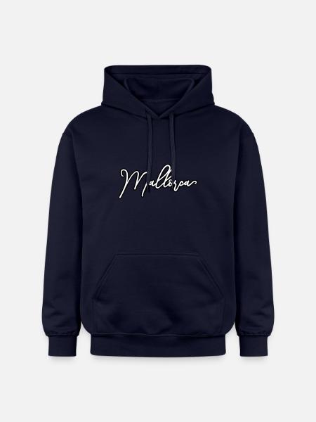Majorque Élégant - Sweat à capuche Softstyle® Gildan Unisexe - bleu marine
