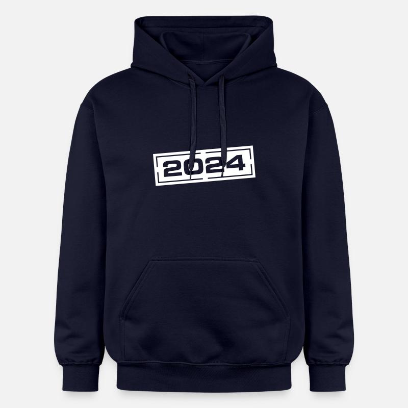 Anniversaire de l’année 2024 - Sweat à capuche Softstyle® Gildan Unisexe - bleu marine