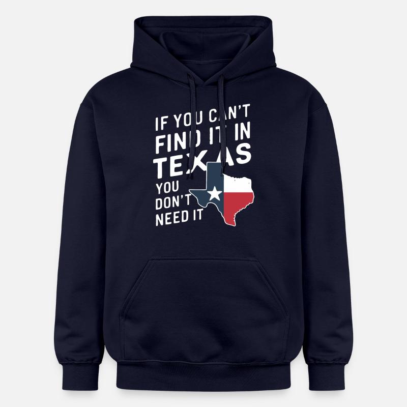 État du Texas Texans Texas - Sweat à capuche Softstyle® Gildan Unisexe - bleu marine