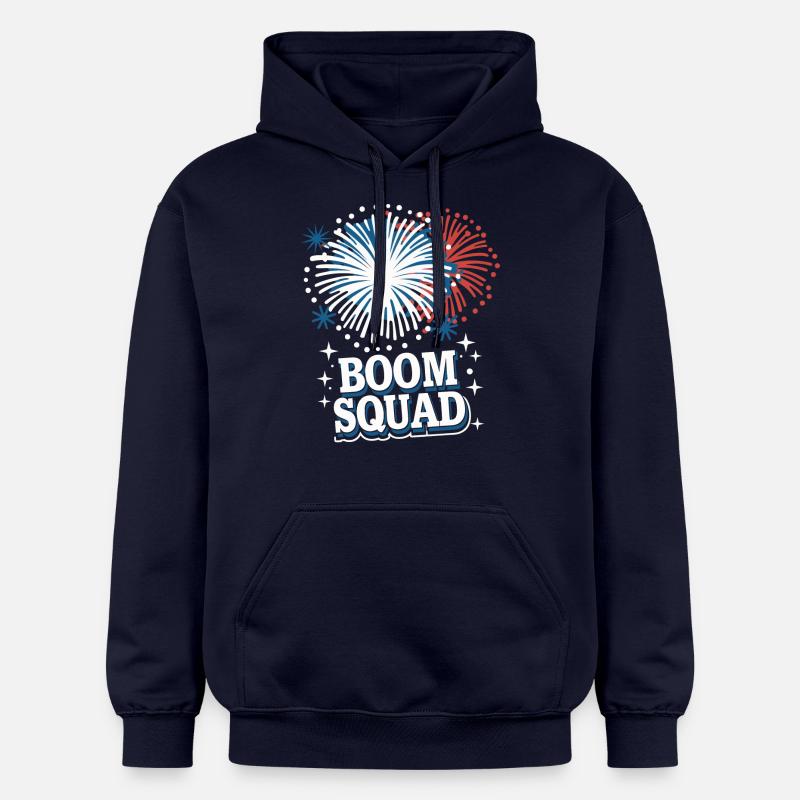 Pyrotechnie Feux d’artifice Pyrotechnie - Sweat à capuche Softstyle® Gildan Unisexe - bleu marine