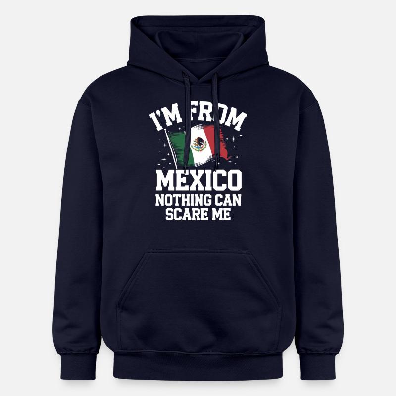 Mexique Mexique Mexicain Espagnol - Sweat à capuche Softstyle® Gildan Unisexe - bleu marine