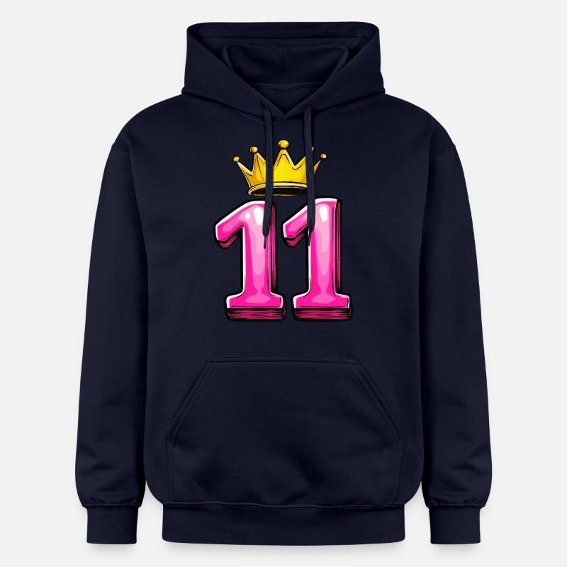 Couronne à 11 chiffres - Sweat à capuche Softstyle® Gildan Unisexe - bleu marine