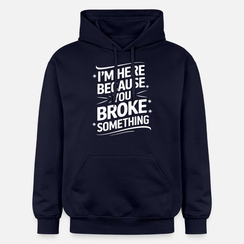 Technischer Support Computerfreak Nerd - Gildan Unisex Softstyle® Midweight Hoodie - Navy