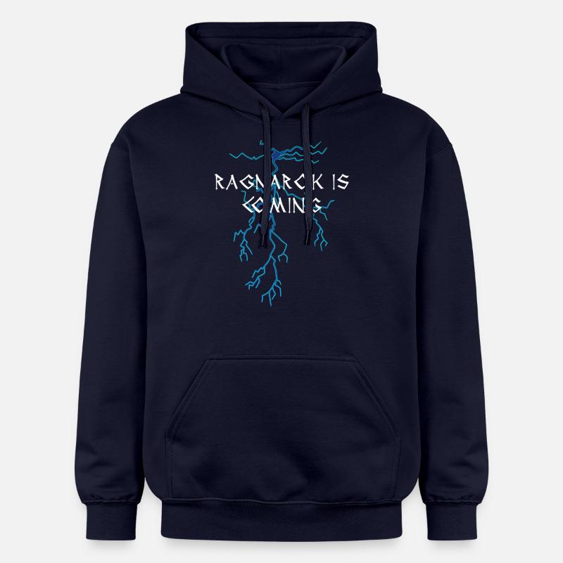 Vikings: Ragnarok Is Coming - Sweat à capuche Softstyle® Gildan Unisexe - bleu marine