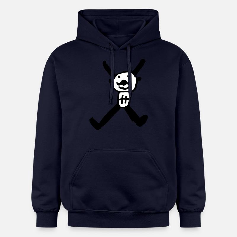 x2 - Sweat à capuche Softstyle® Gildan Unisexe - bleu marine