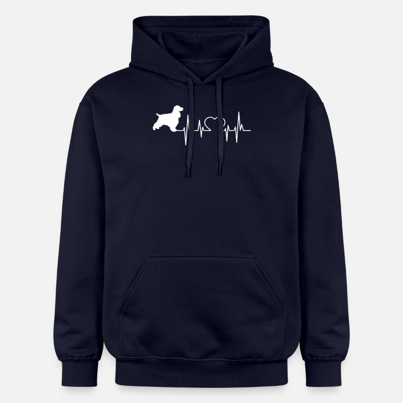 Cocker anglais shirt cadeau - Sweat à capuche Softstyle® Gildan Unisexe - bleu marine