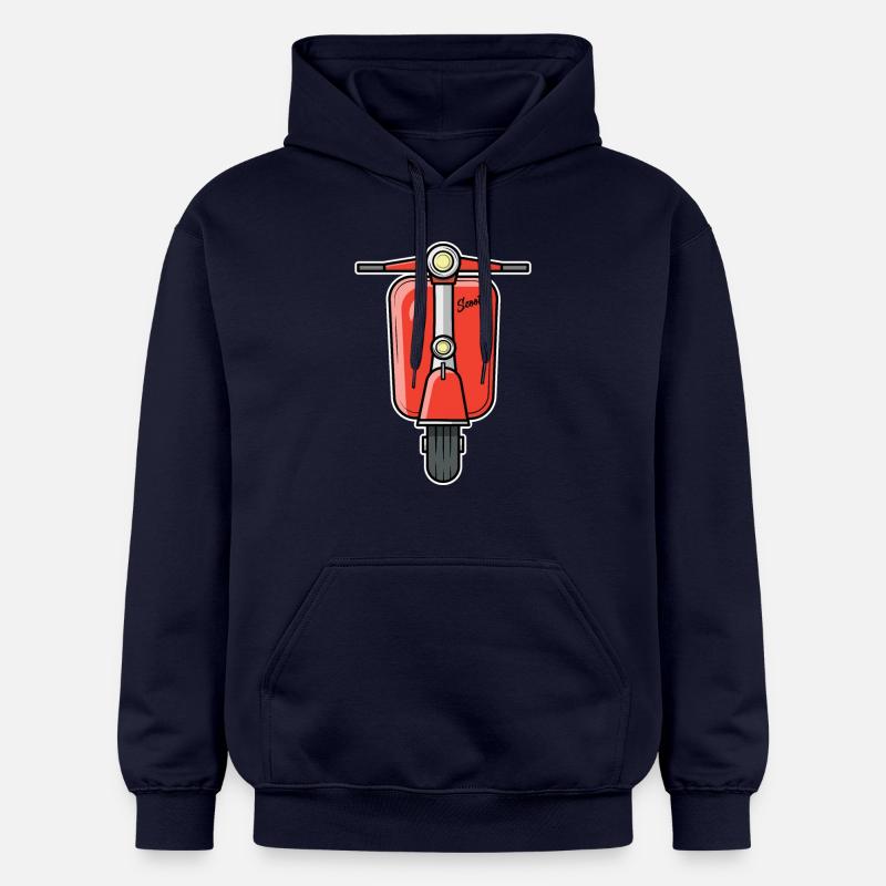 Scooter Scooter Scooter rouge - Sweat à capuche Softstyle® Gildan Unisexe - bleu marine