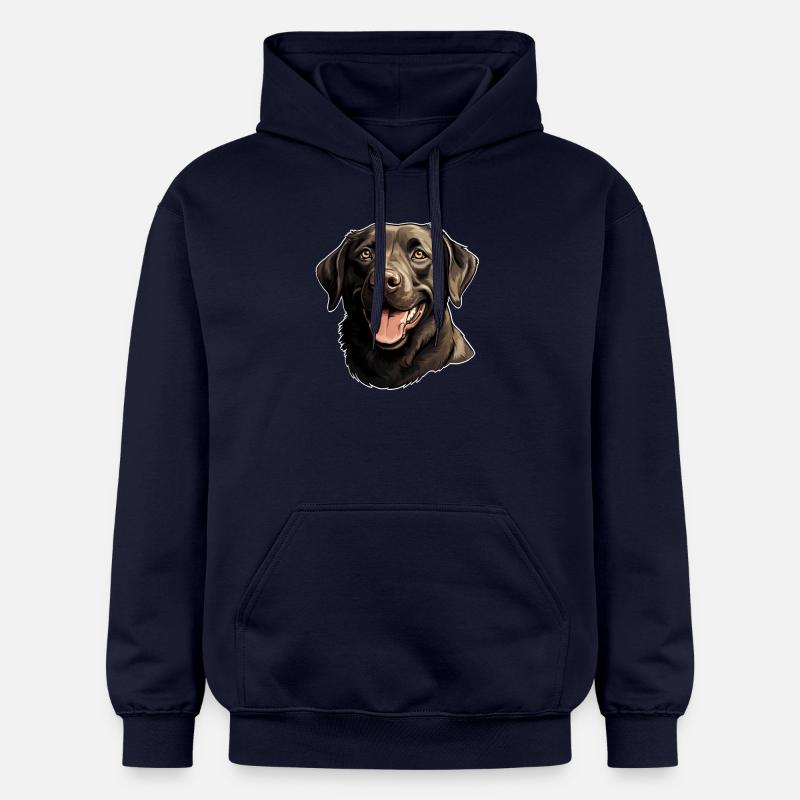 Labrador Retriever - Sweat à capuche Softstyle® Gildan Unisexe - bleu marine