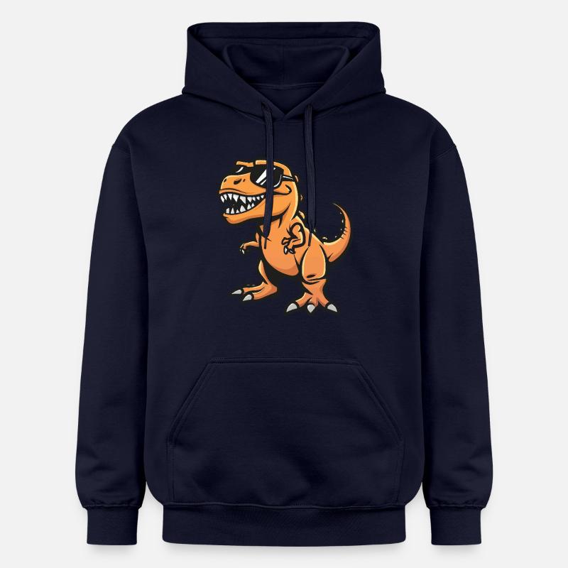 Dinosaurier T-Rex Cool Comic - Gildan Unisex Softstyle® Midweight Hoodie - Navy