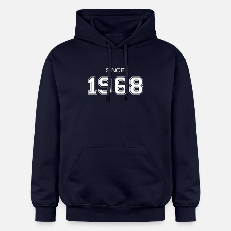 cadeau d'anniversaire 1968 - Sweat à capuche Softstyle® Gildan Unisexe - bleu marine