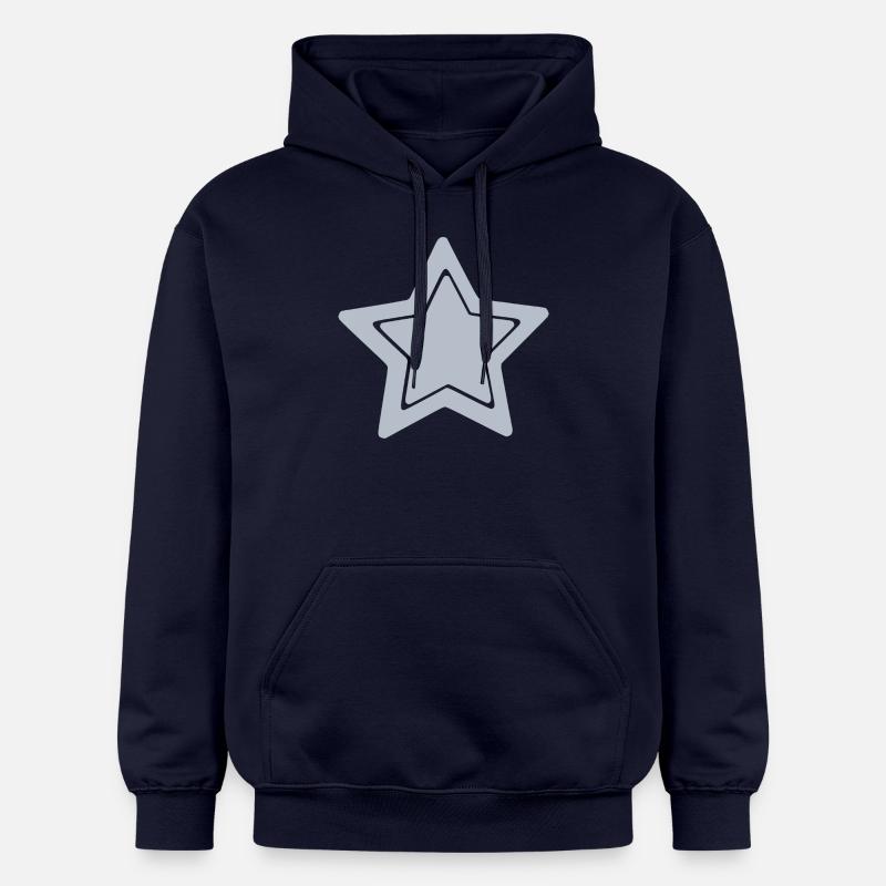 Étoile bleue - Sweat à capuche Softstyle® Gildan Unisexe - bleu marine