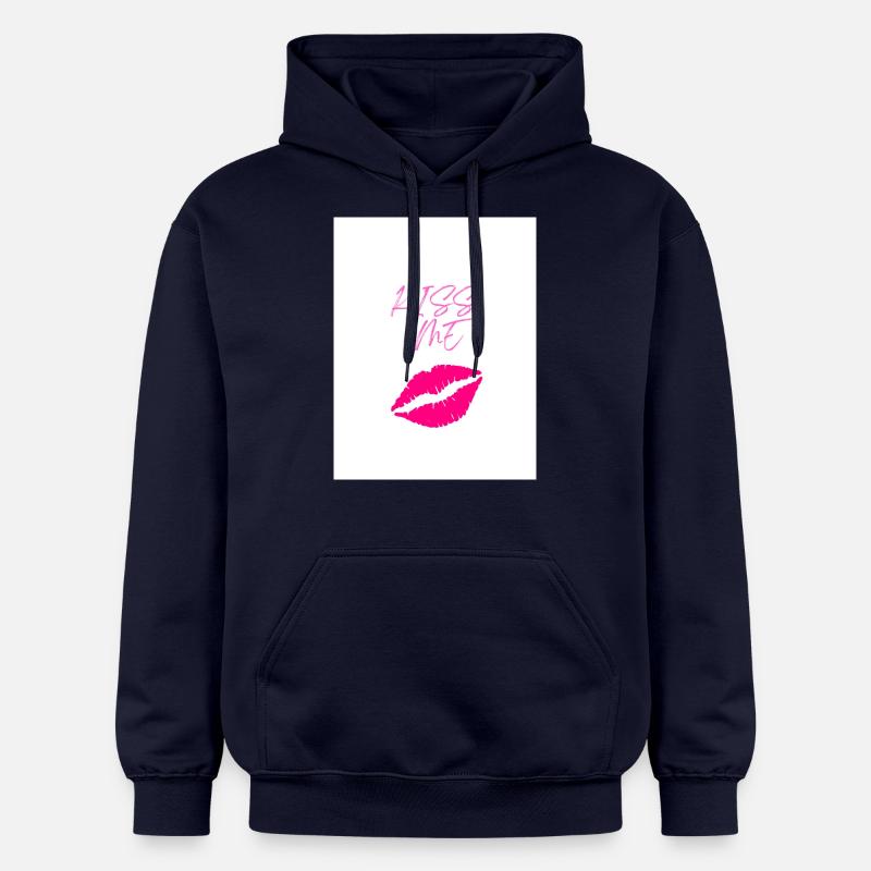 Kiss M e - Sweat à capuche Softstyle® Gildan Unisexe - bleu marine