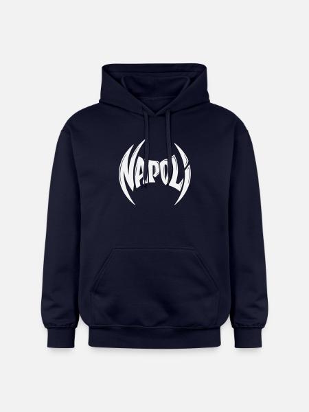 Napoli Crest Typography - Gildan Unisex Softstyle® Midweight Hoodie - navy