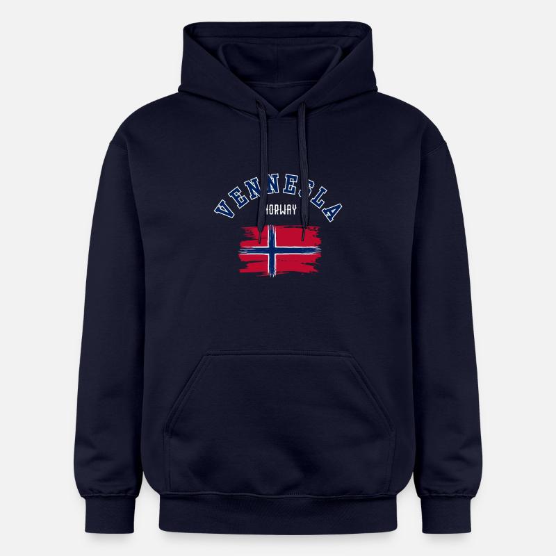 Vennesla, Norvège - Sweat à capuche Softstyle® Gildan Unisexe - bleu marine