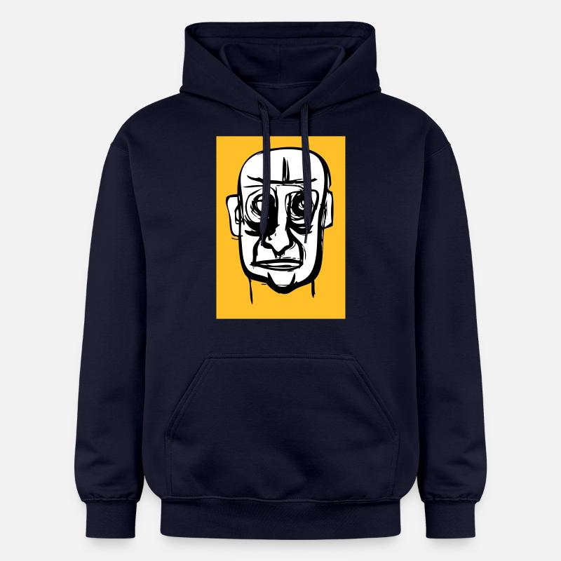 Kaput Face - Sweat à capuche Softstyle® Gildan Unisexe - bleu marine