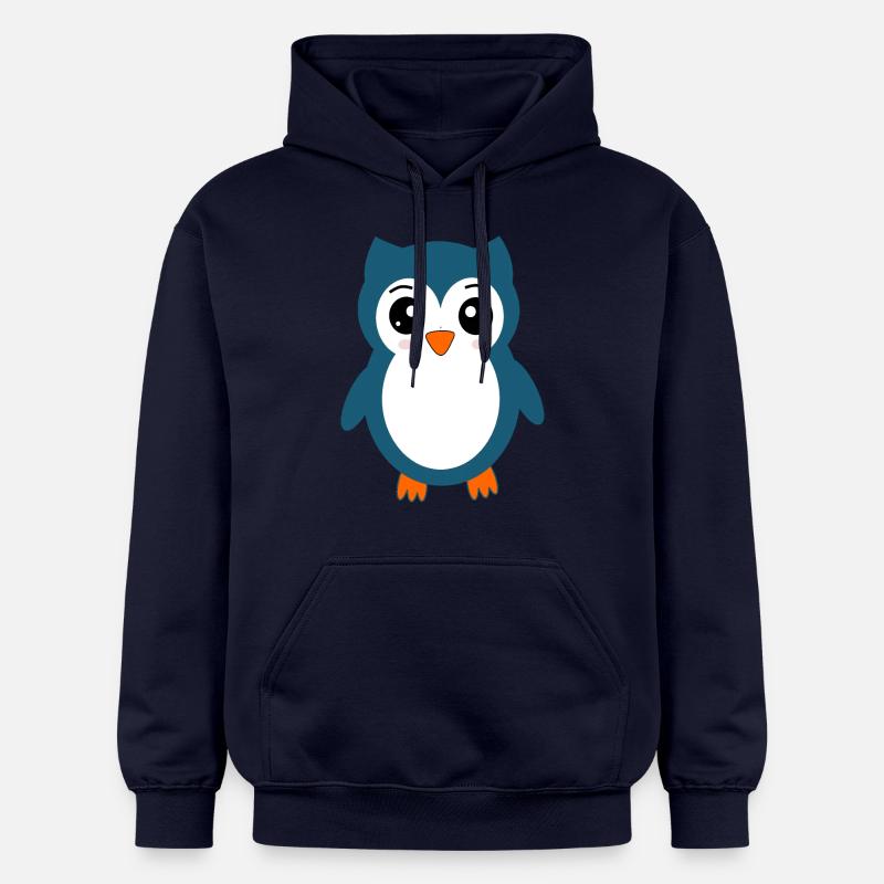 Eule blaue Eule - Gildan Unisex Softstyle® Midweight Hoodie - Navy