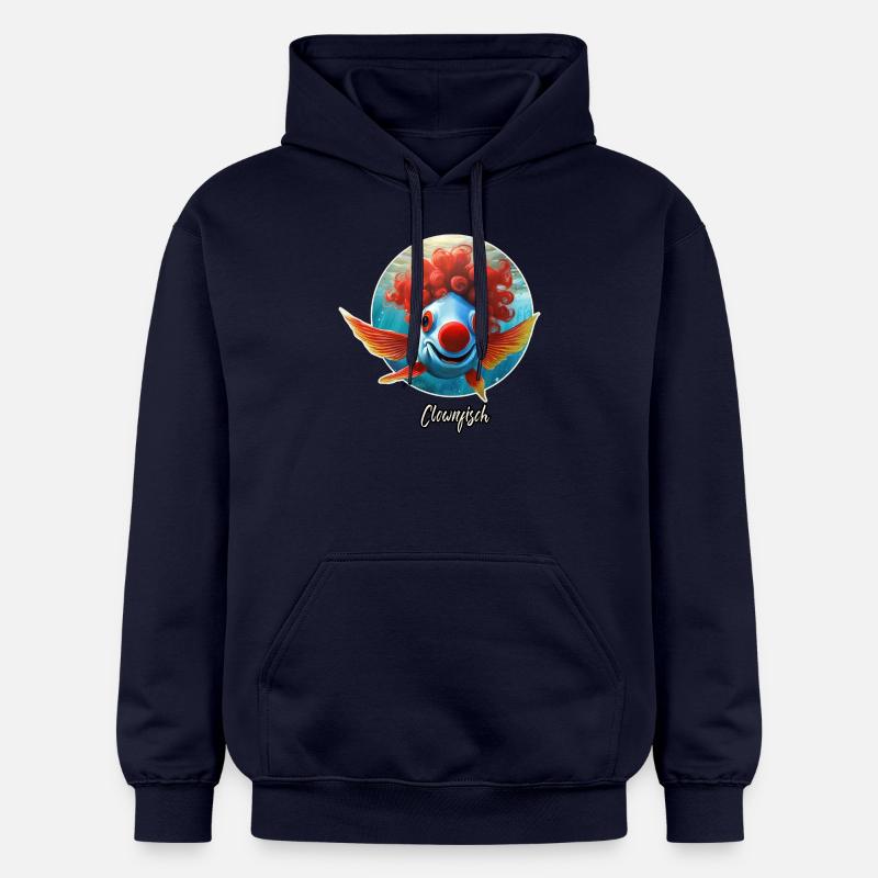 Pun ambiguous german expression - Clownfisch - Gildan Unisex Softstyle® Midweight Hoodie - navy