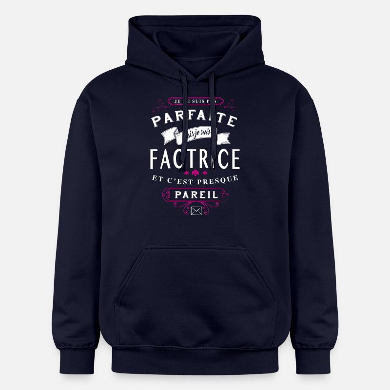 Factrice Parfaite - Sweat à capuche Softstyle® Gildan Unisexe - bleu marine