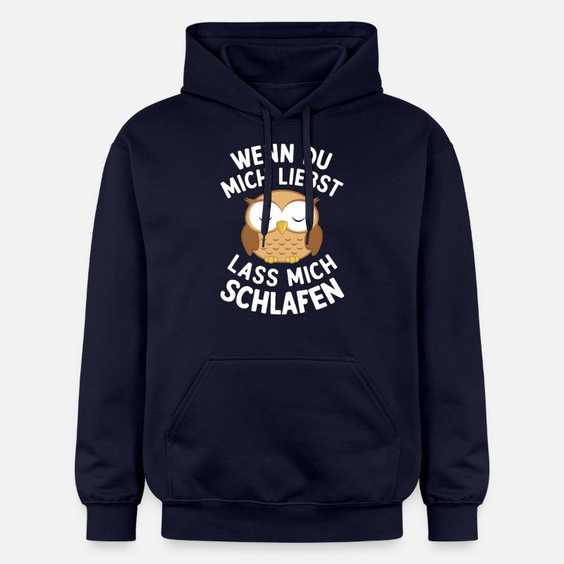 Nachteule Eule Eulen Vogel - Gildan Unisex Softstyle® Midweight Hoodie - Navy