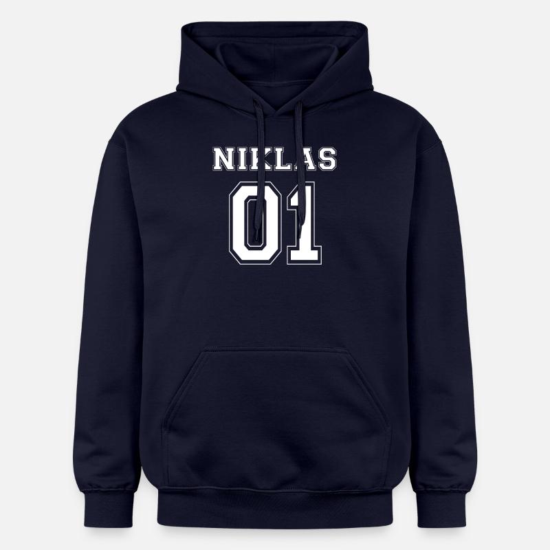 Niklas 01 - édition blanche - Sweat à capuche Softstyle® Gildan Unisexe - bleu marine
