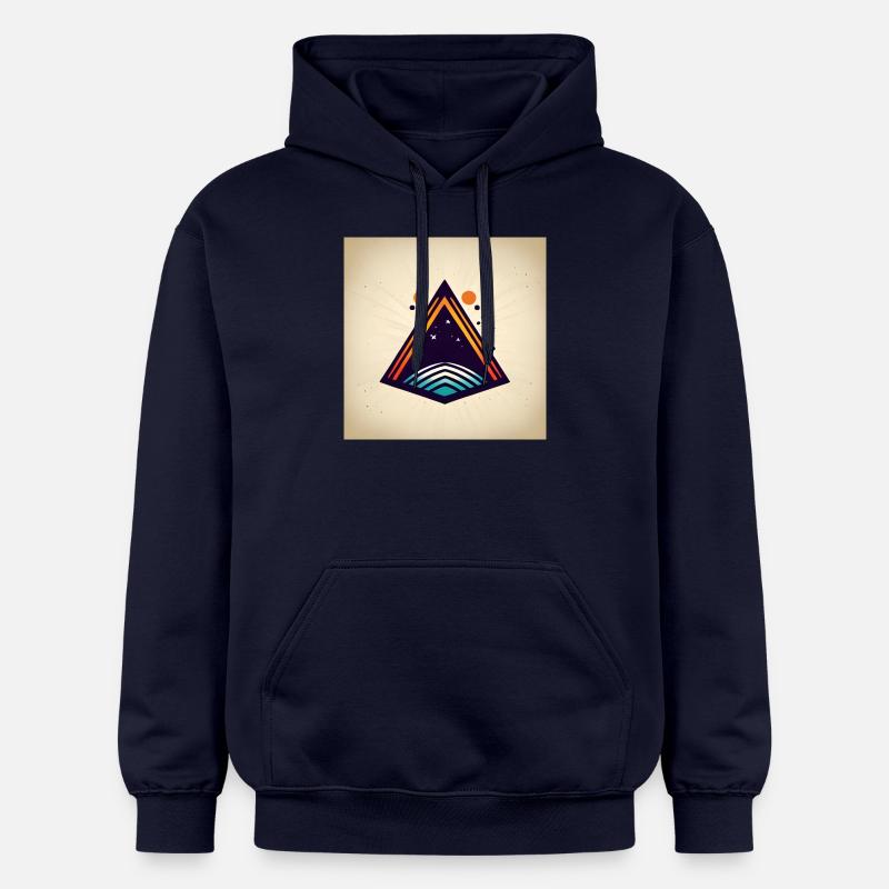 Triangle de l’espace - Sweat à capuche Softstyle® Gildan Unisexe - bleu marine