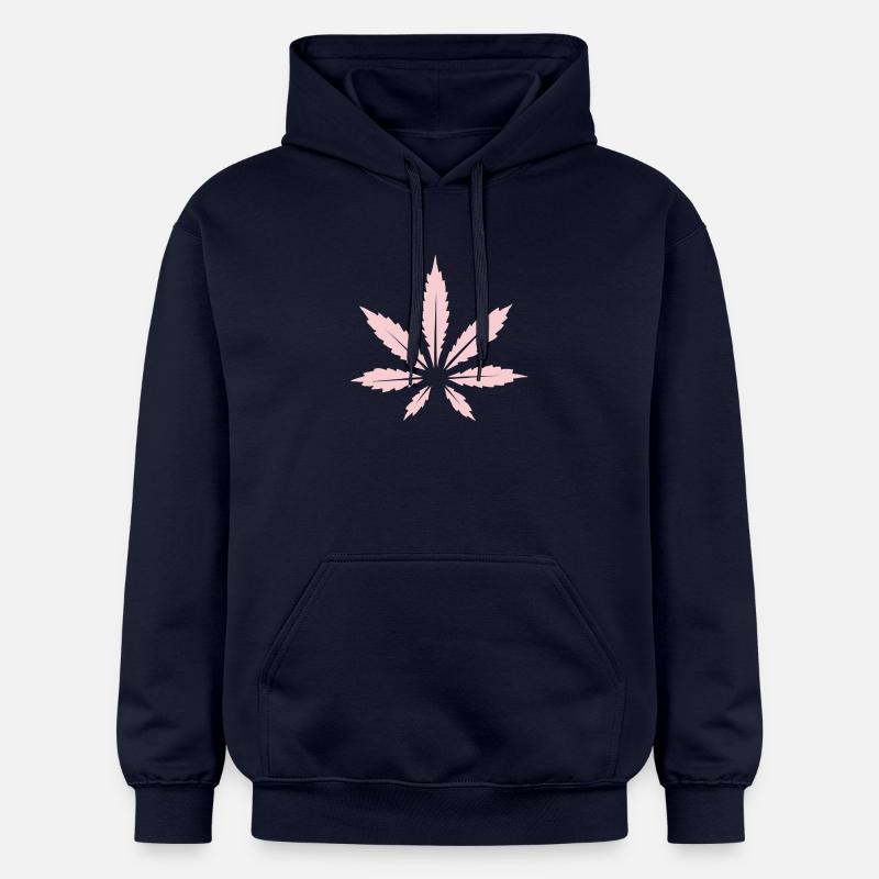 Feuille de Cannabis - Sweat à capuche Softstyle® Gildan Unisexe - bleu marine