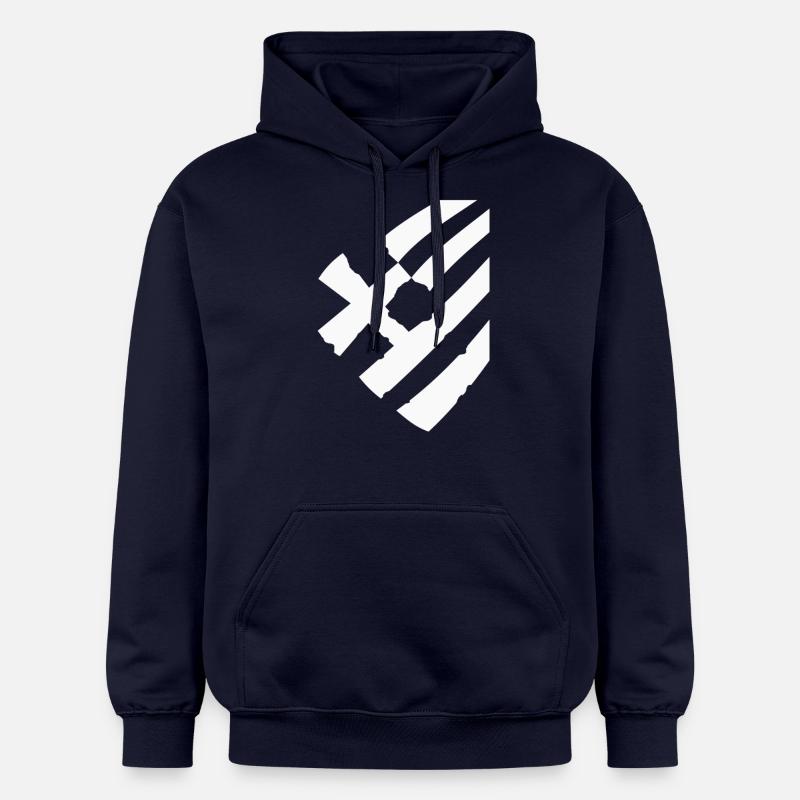drapeau de la grèce - Sweat à capuche Softstyle® Gildan Unisexe - bleu marine