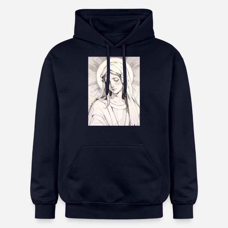 Vierge Mère, grâce éternelle - Sweat à capuche Softstyle® Gildan Unisexe - bleu marine