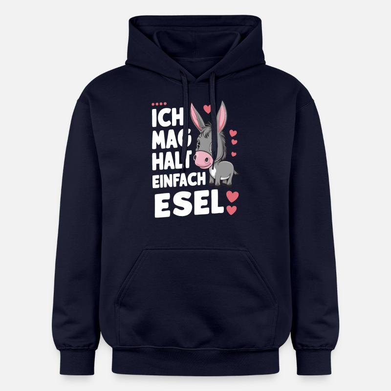 Âne âne mulet Muli - Sweat à capuche Softstyle® Gildan Unisexe - bleu marine