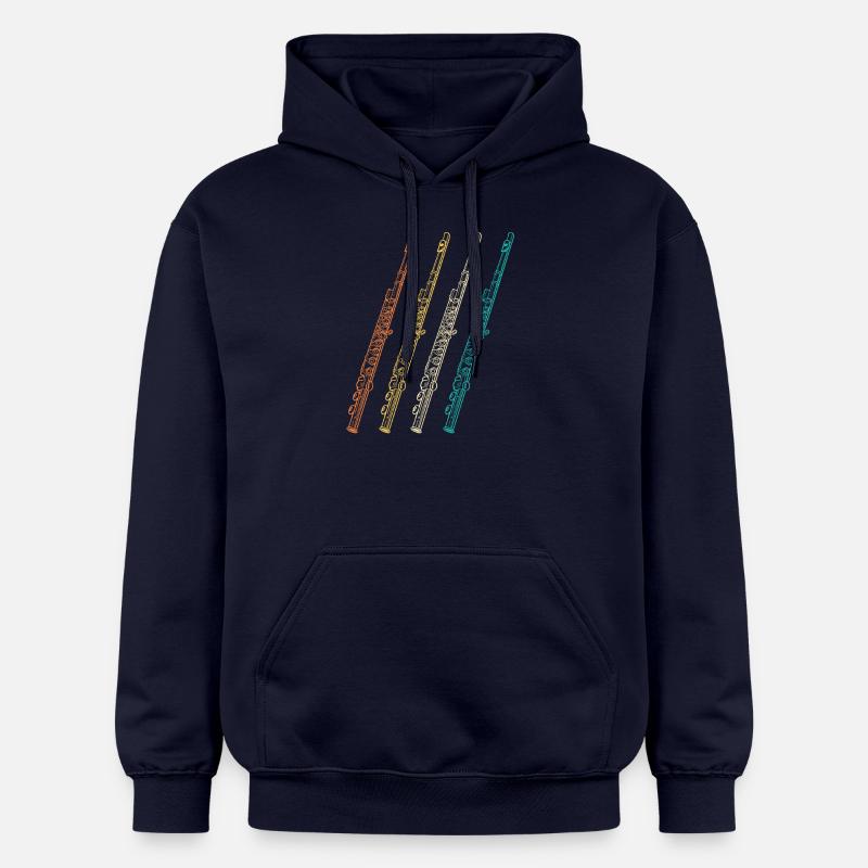 Flûtiste Evolution Flûte - Sweat à capuche Softstyle® Gildan Unisexe - bleu marine