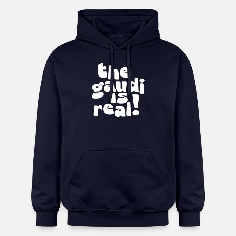 Le Gaudí est réel - Sweat à capuche Softstyle® Gildan Unisexe - bleu marine