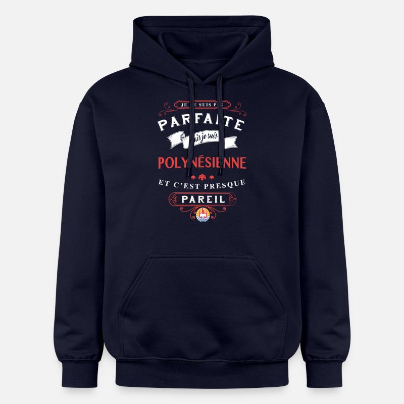 Polynesienne Parfaite - Sweat à capuche Softstyle® Gildan Unisexe - bleu marine