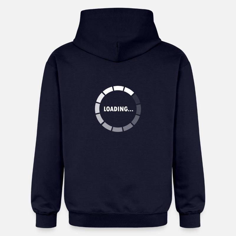 Ajax Loader - loading - waiting - Gildan Unisex Softstyle® Midweight Hoodie - navy