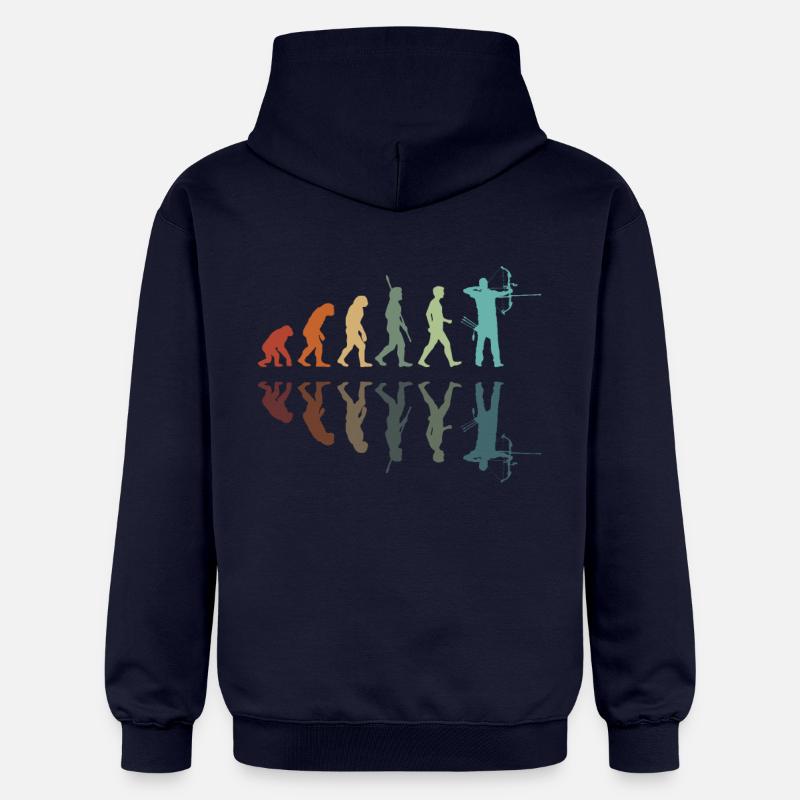 Tir À L Arc Évolution - Sweat à capuche Softstyle® Gildan Unisexe - bleu marine