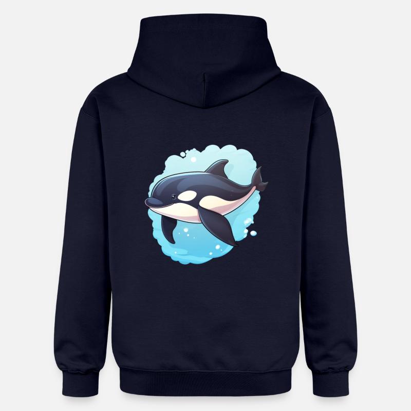 Orque - Sweat à capuche Softstyle® Gildan Unisexe - bleu marine